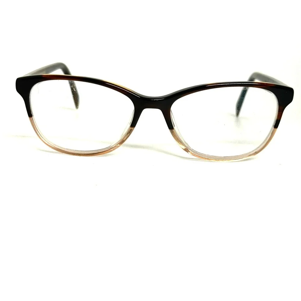 Warby Parker Daisy N 615 Eyeglasses Tortoise Peach Gradient Cat Eye 50-15-140